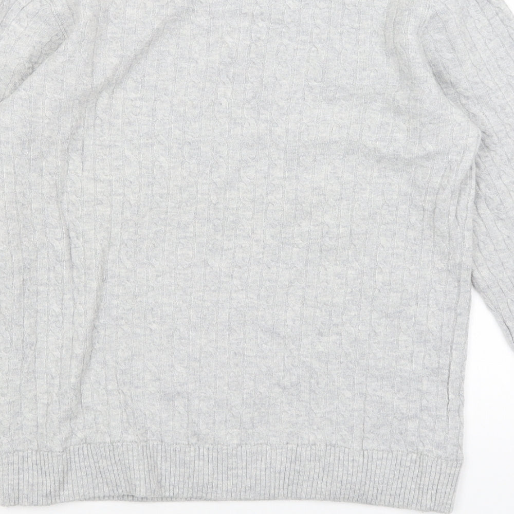 H&M Womens Grey Pullover Jumper Size S