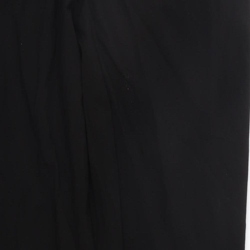 BM Womens Black Trousers Size 16 L25 in - Elastic Waist Band