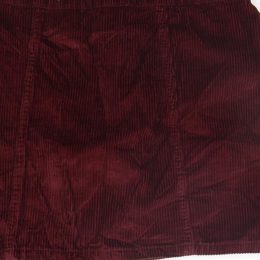 deniem co Womens Purple A-Line Skirt Size 8