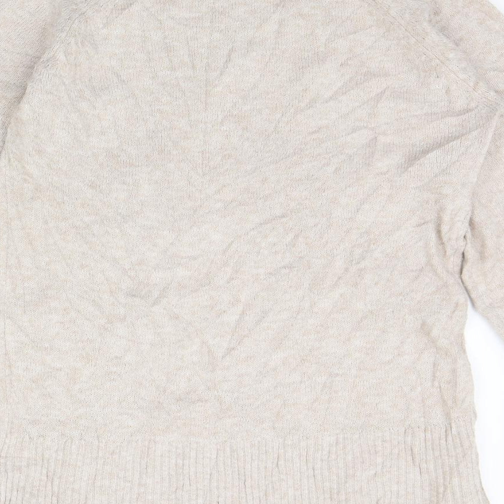 Matalan Womens Beige Striped Pullover Jumper Size S
