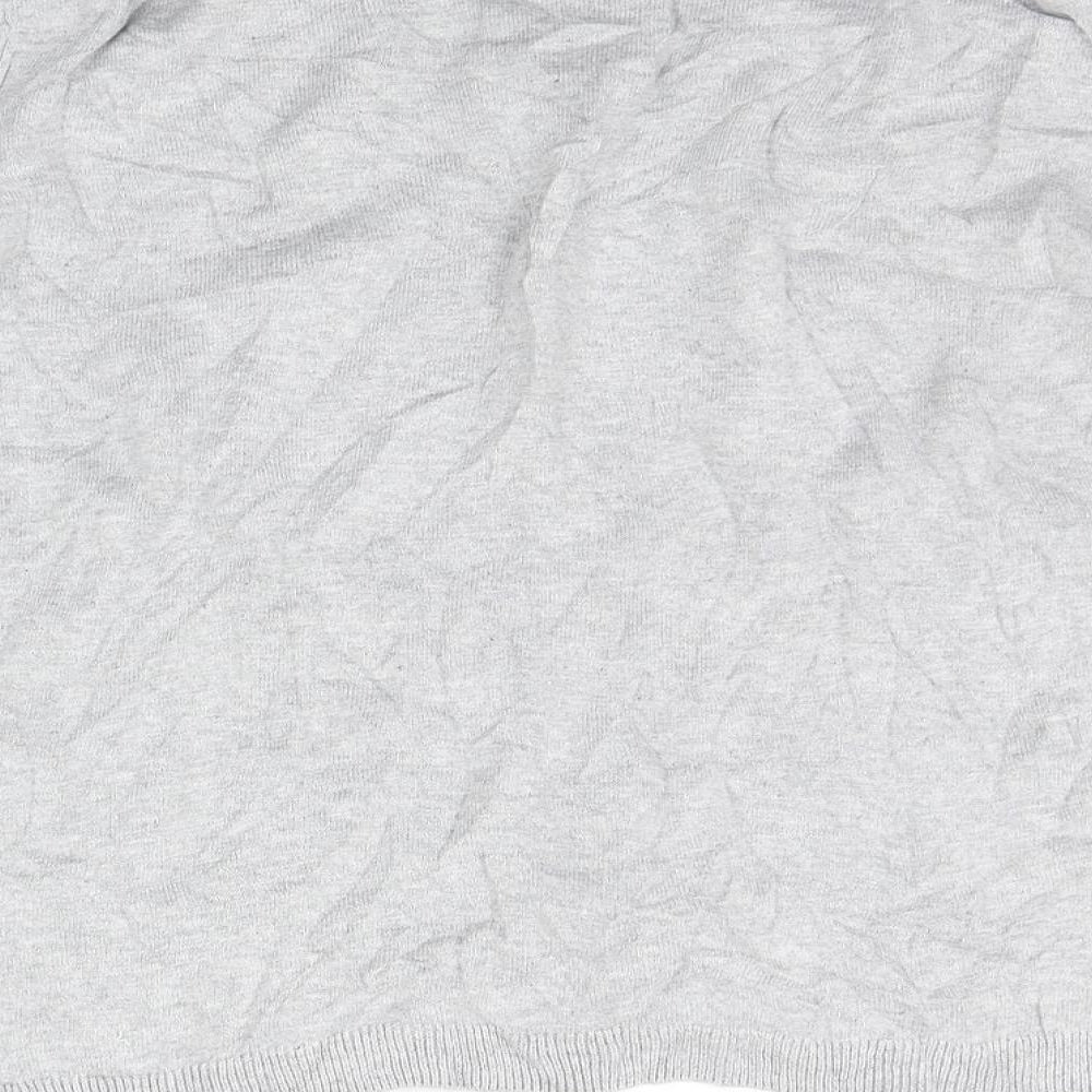 Marks and Spencer Womens Grey Houndstooth Pullover Jumper Size 12