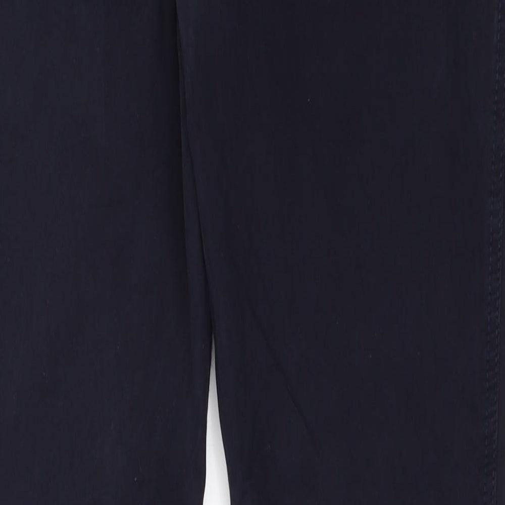 Marks and Spencer Womens Blue Chino Trousers Size 29 in L31 in