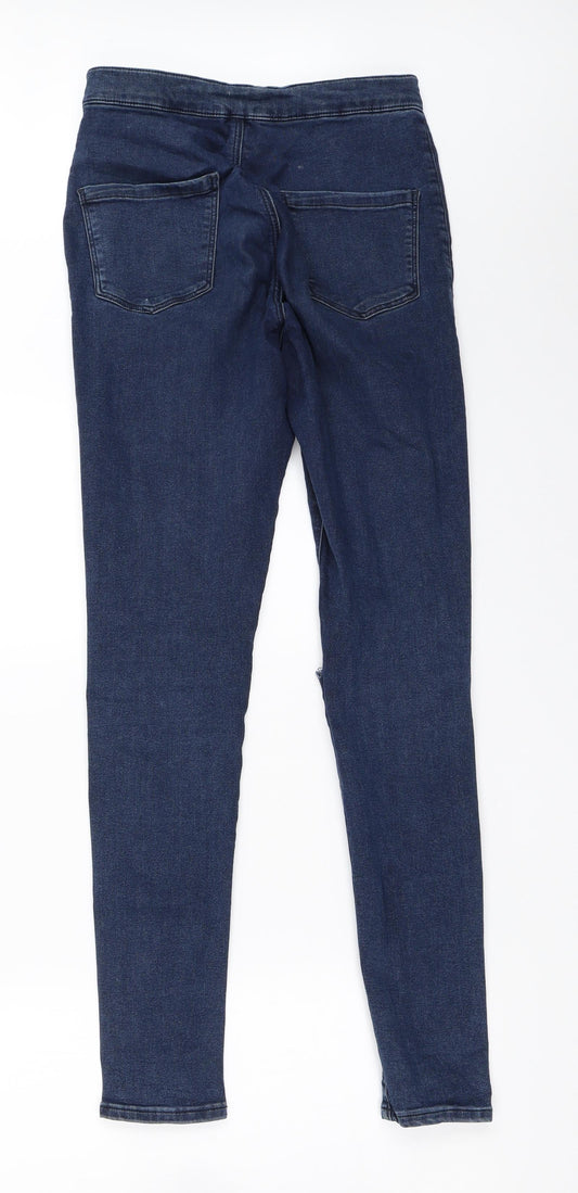 Topshop Womens Blue Denim Skinny Jeans Size 28 in L32 in - Joni jeans