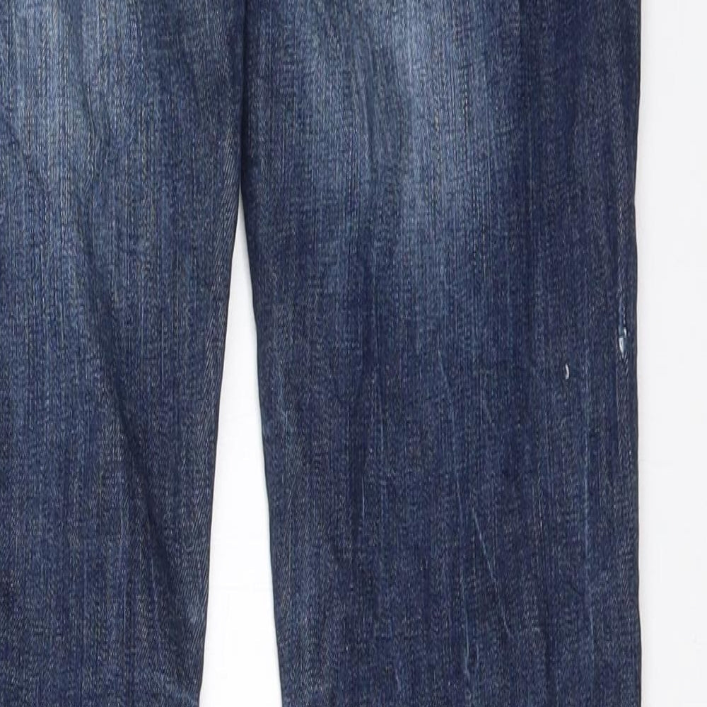 Cross Womens Blue Denim Straight Jeans Size 26 in L32 in