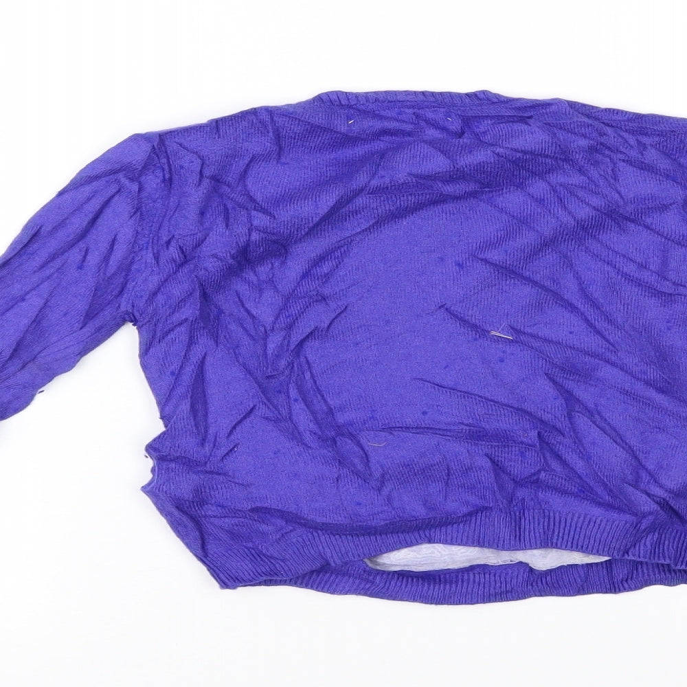 Marks and Spencer Girls Purple Basic Blouse Size 5-6 Years