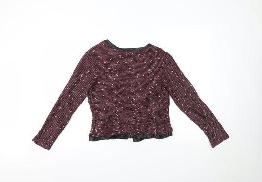 Therapy Womens Purple Jacket Size 12
