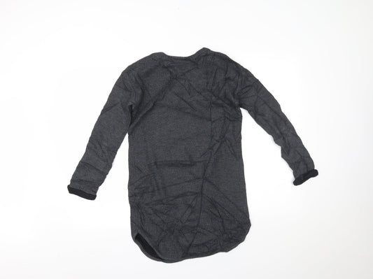 Topshop Womens Grey Basic Blouse Size 8