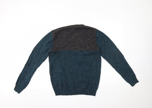 Primark Mens Blue Pullover Jumper Size S