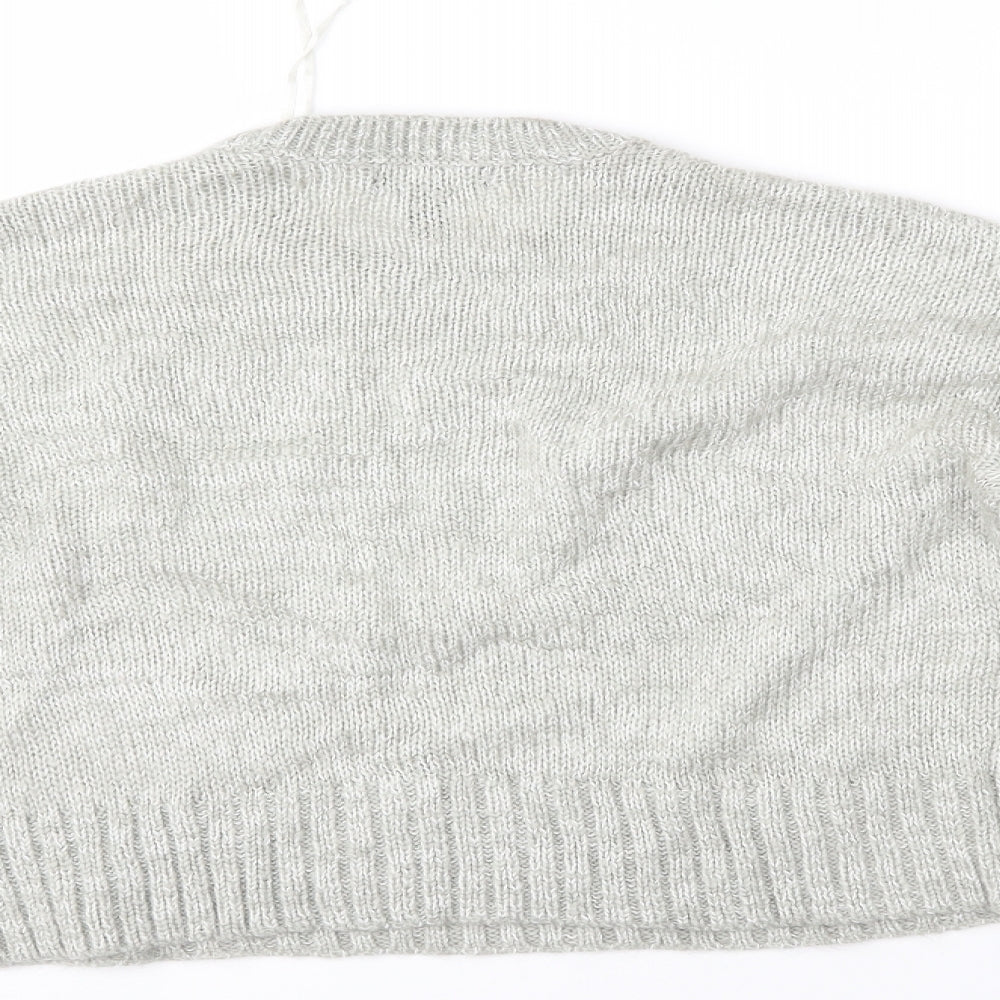 New Look Womens Grey Pullover Jumper Size S
