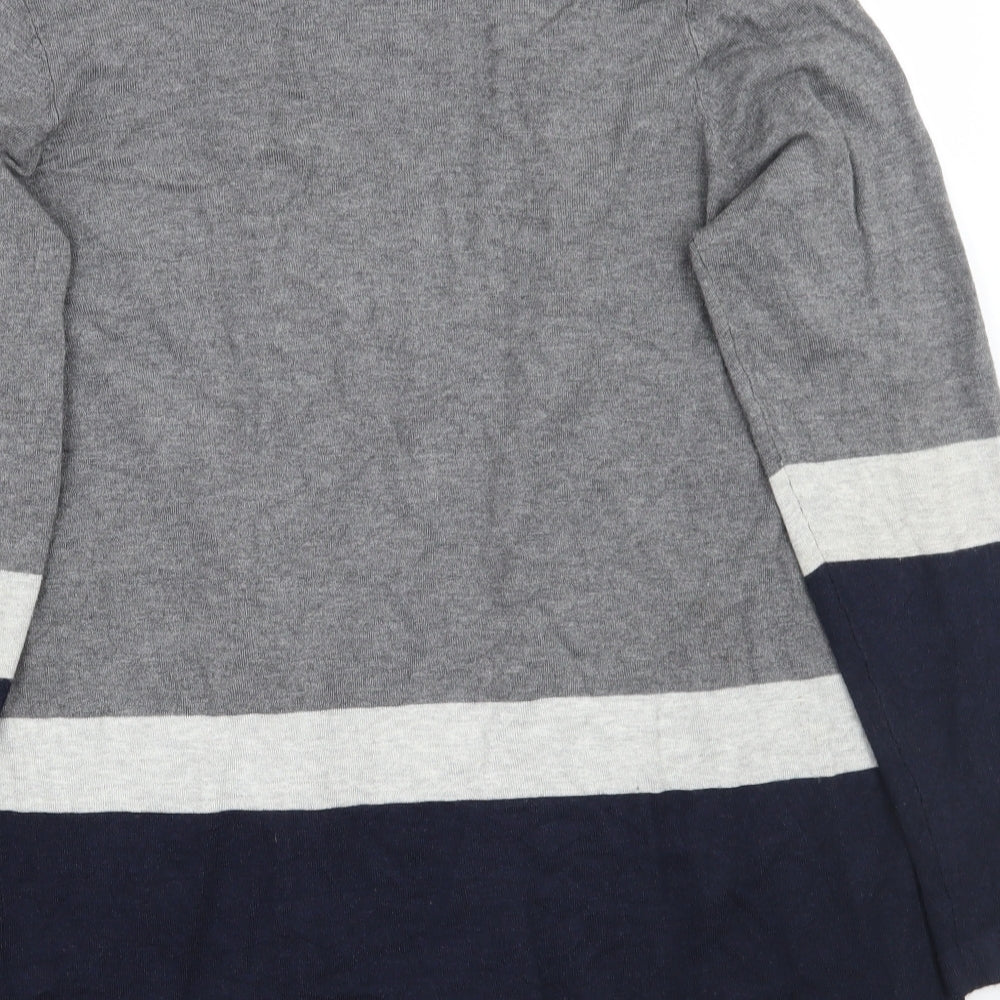 OVS Womens Grey Geometric Cardigan Jumper Size S