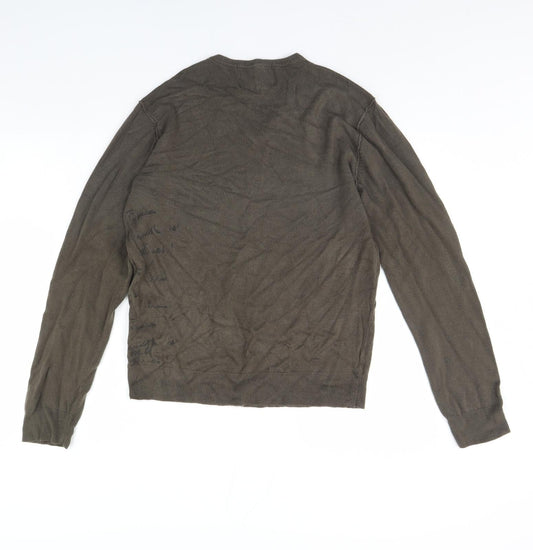 River Island Mens Green Pullover Jumper Size L