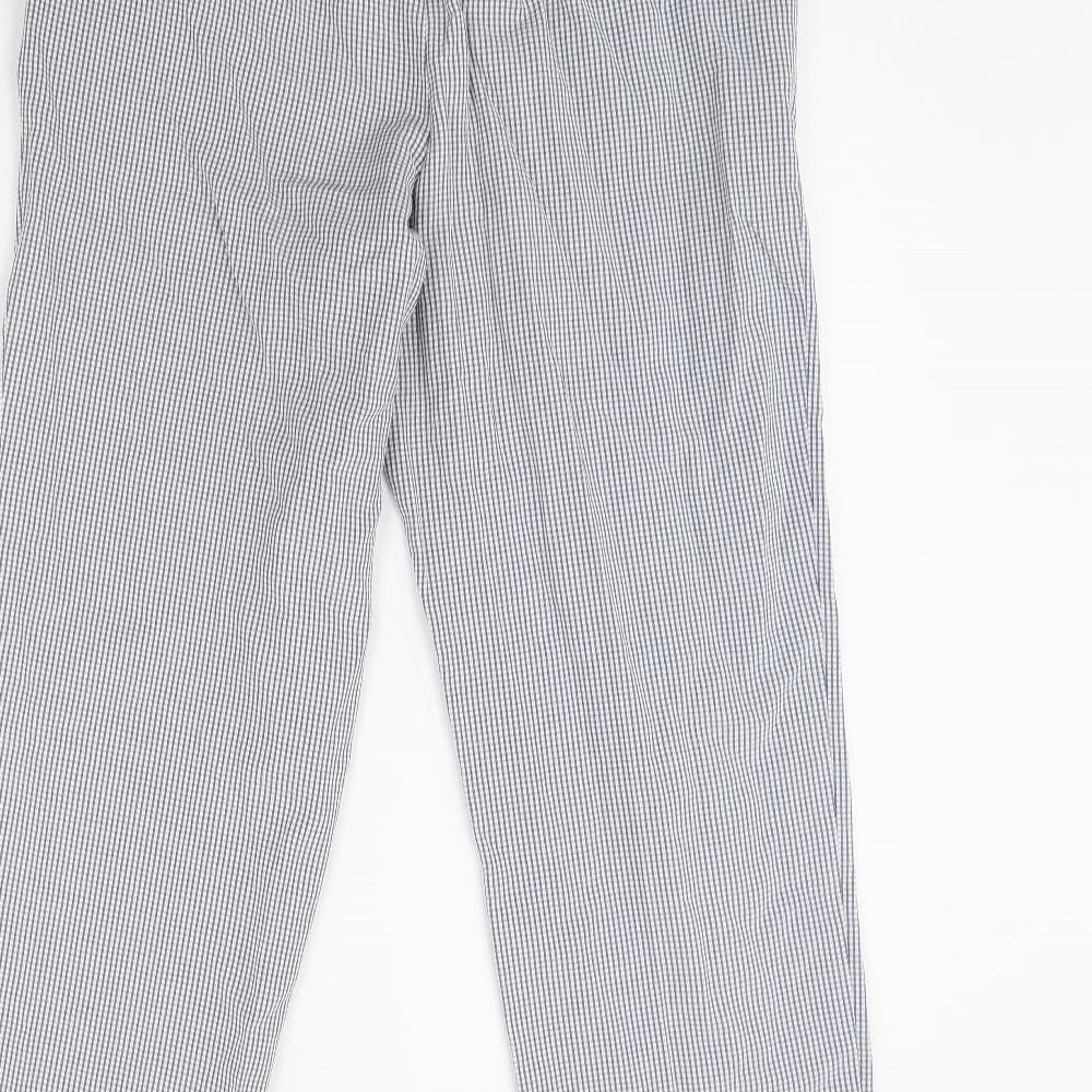 M&S Womens Blue Trousers Size 12 L29 in