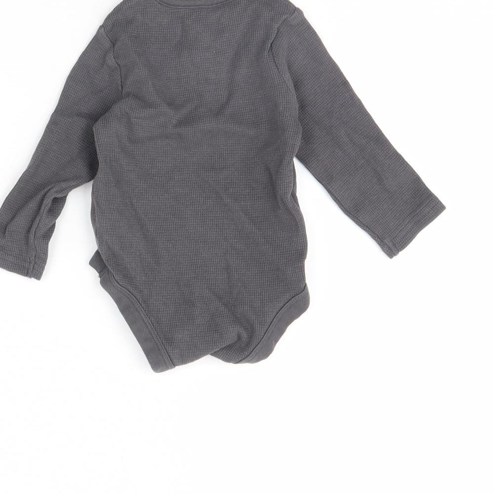 TU Baby Grey Babygrow One-Piece Size 3-6 Months