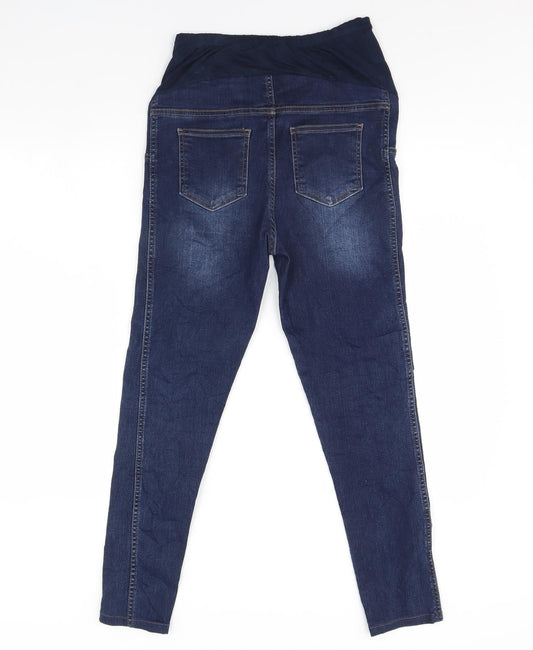 zente Womens Blue Denim Skinny Jeans Size S L27 in