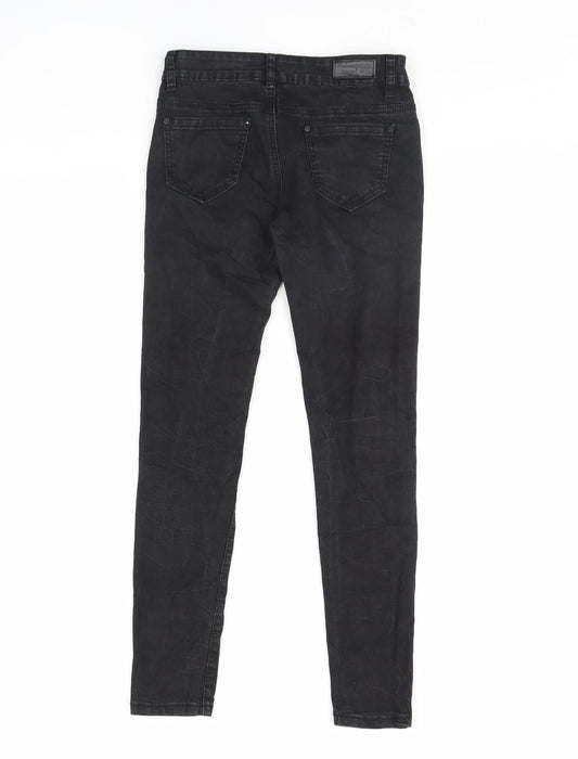 Redseventy Womens Black Denim Skinny Jeans Size M L28 in