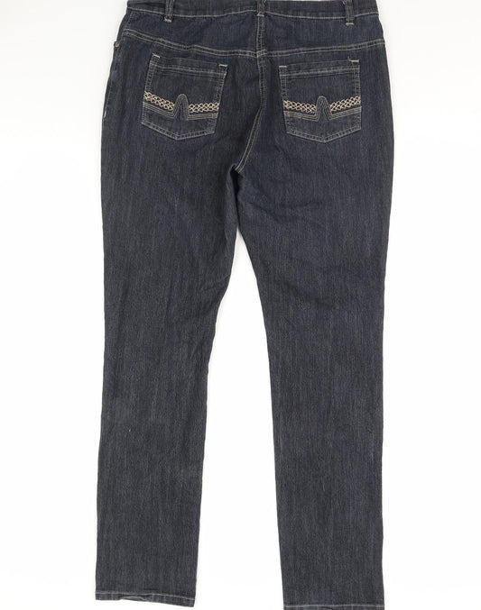 jenson Womens Blue Denim Straight Jeans Size 36 in L33 in