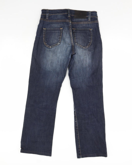 OTTO KERN Womens Blue Denim Straight Jeans Size 30 in L30 in