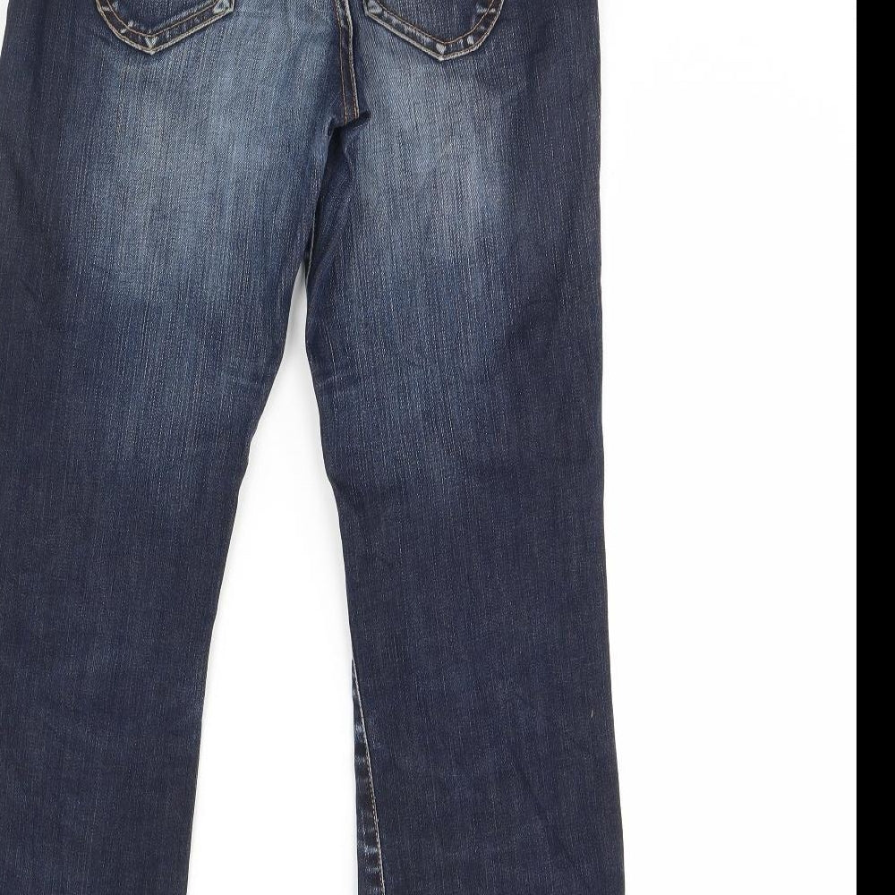 OTTO KERN Womens Blue Denim Straight Jeans Size 30 in L30 in