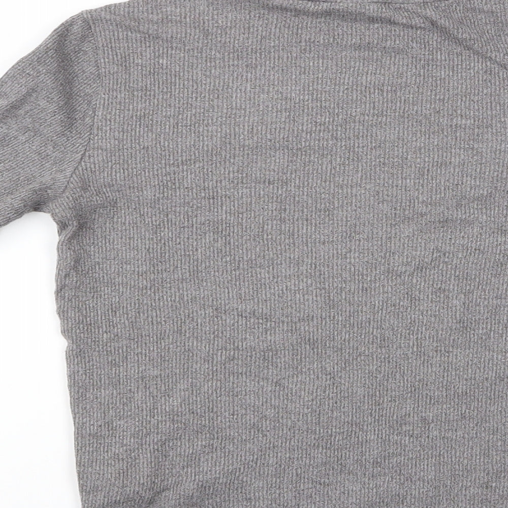 Topshop Womens Grey Pullover Jumper Size 10 - Topshop