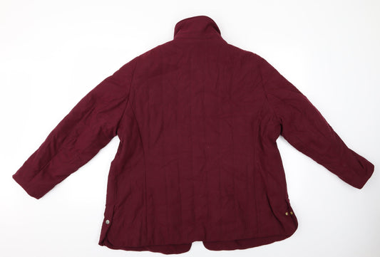 Marks and Spencer Womens Purple Quilted Jacket - Padded Jacket Marks and Spencer