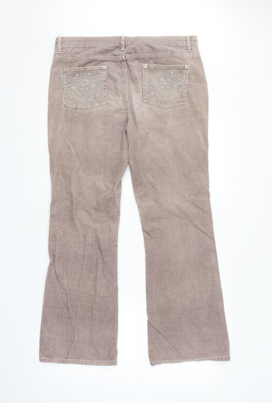 M&S Womens Purple Straight Jeans Size M L30 in