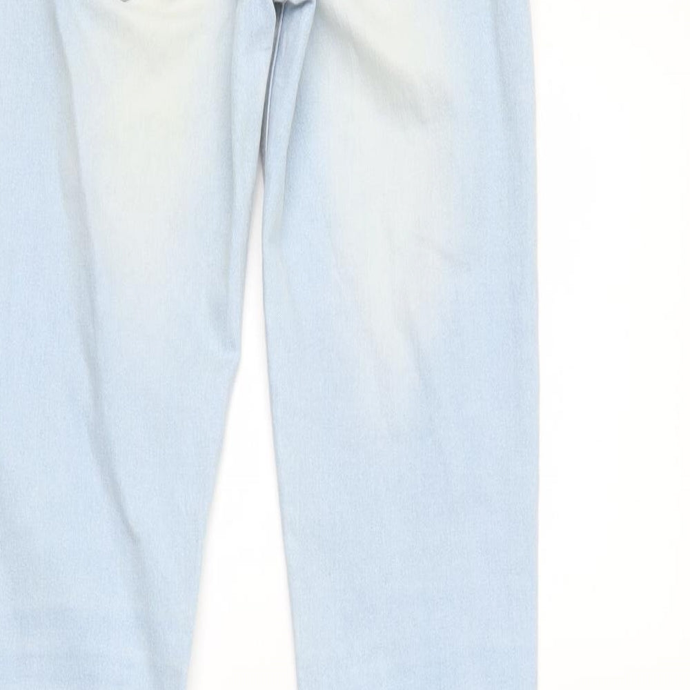 Silvia Womens Blue Straight Jeans L32 in