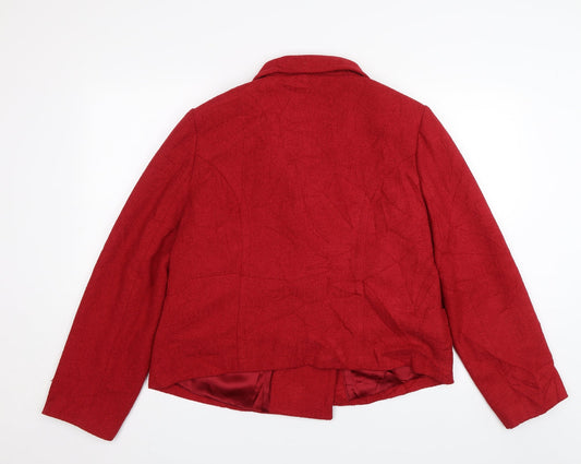 Planet Womens Red Jacket Size 16