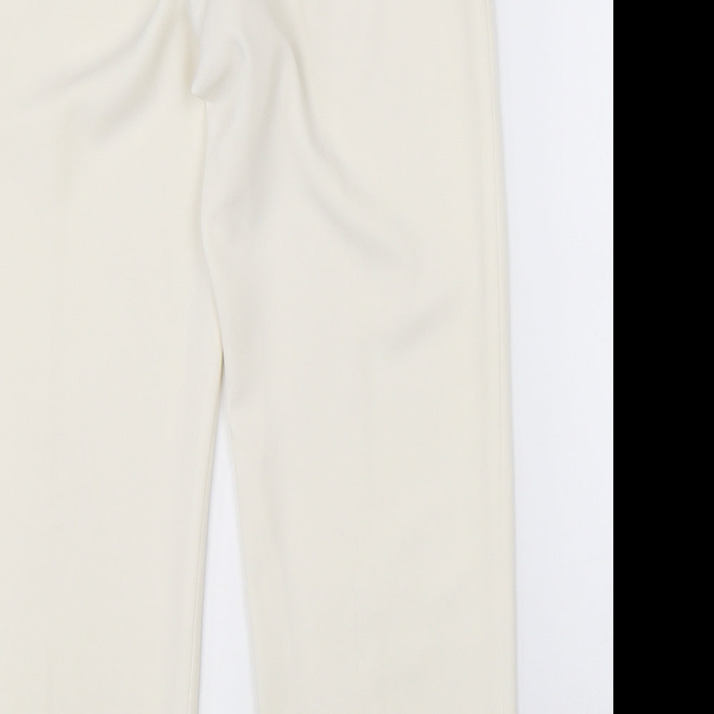 Punt Roma Womens White Dress Pants Trousers Size 42 L28 in