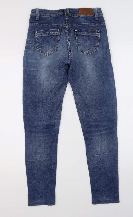 Miss Cherry Womens Blue Denim Straight Jeans Size 26 in L26 in