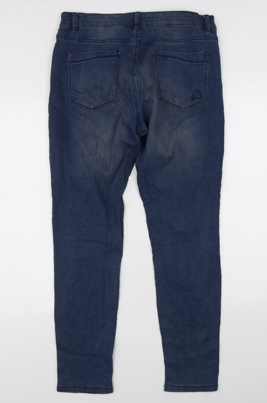 Beloved Womens Blue Denim Skinny Jeans Size 12 L28 in