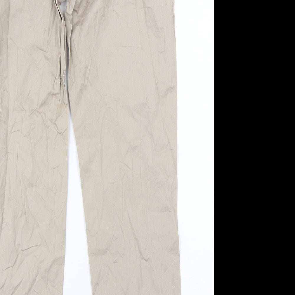 Blue Motion Womens Beige Chino Trousers Size 8 L28 in
