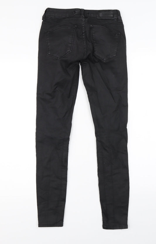 Perfect Jeans Womens Black Denim Skinny Jeans Size 26 in L26 in
