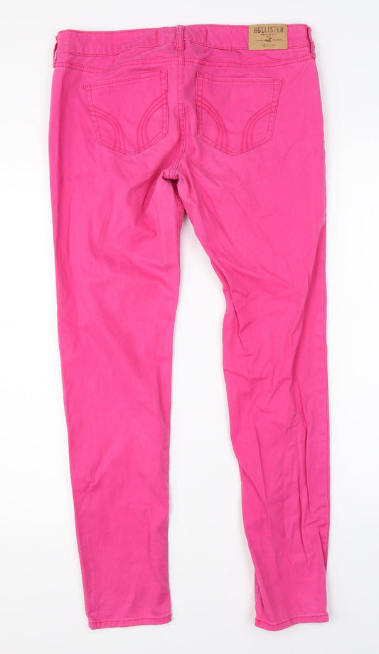 Hollister Womens Pink  Denim Straight Jeans Size 28 in L28 in