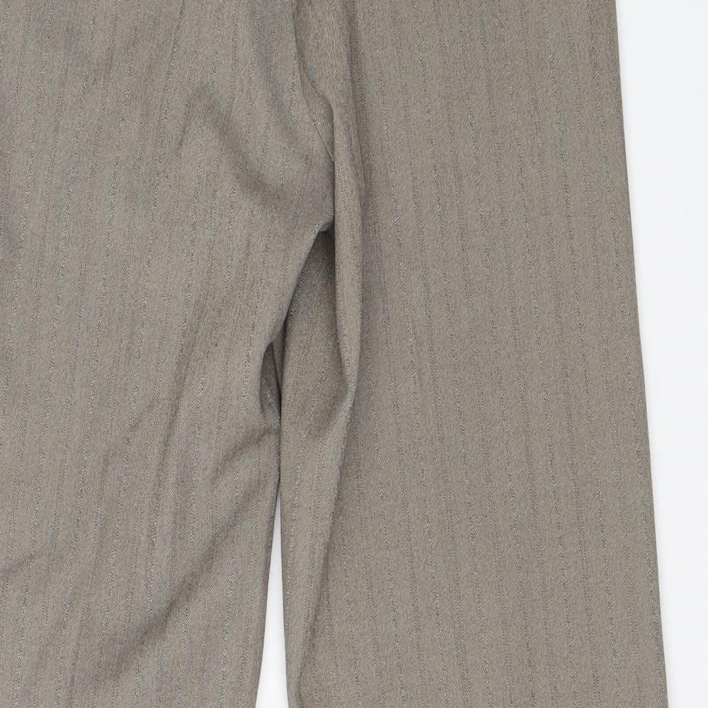 BHS Womens Beige Dress Pants Trousers Size 8 L25 in