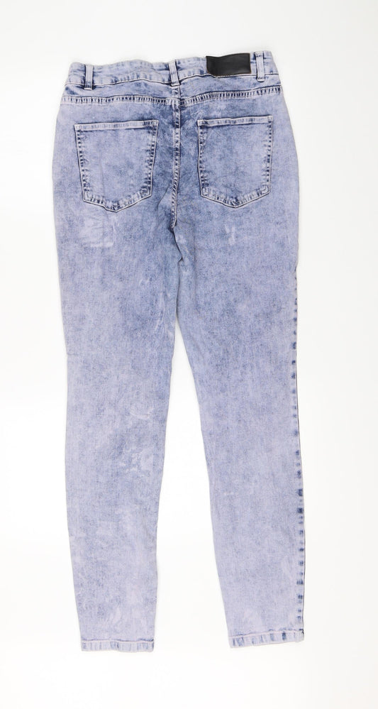 Noisy may Womens Blue Denim Straight Jeans Size 32 L32 in