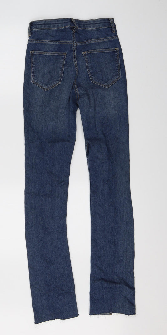 Preworn Womens Blue Denim Straight Jeans Size 6 L29 in