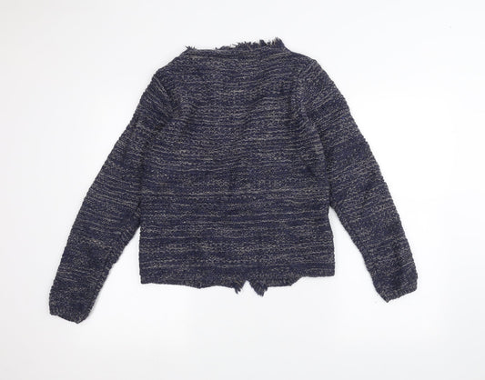 Cocogio Womens Blue Jacket Coatigan Size 12