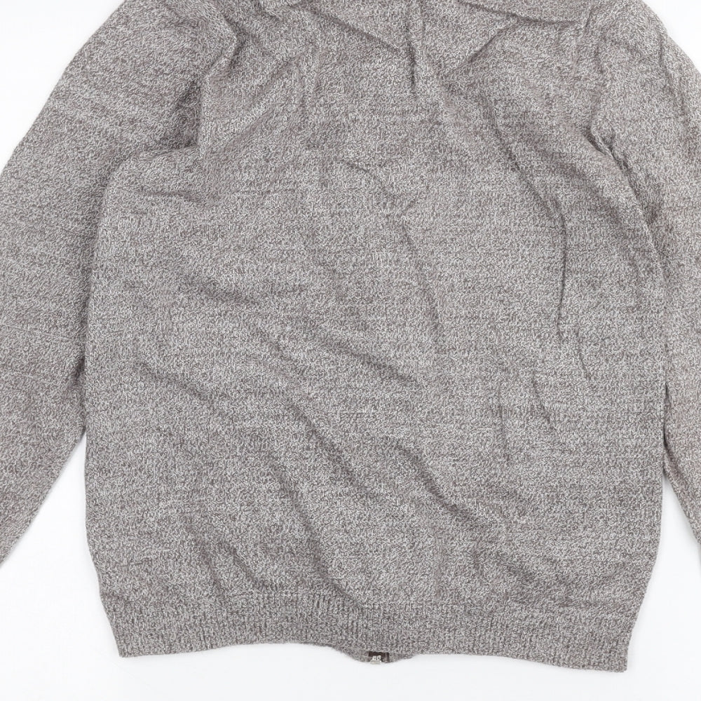 Brand and care label for ASOS women’s brown jacket, size S