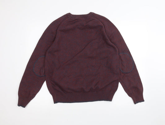 Boston crew Mens Red Pullover Jumper Size M