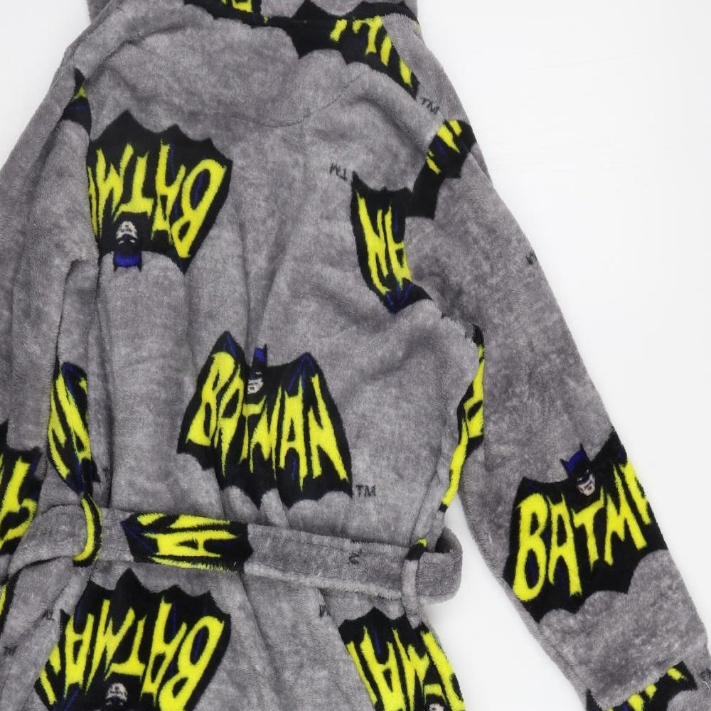 Primark Boys Grey Geometric Robe Size 7-8 Years - Batman