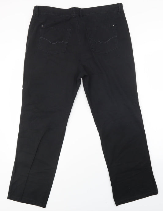 bexleys Womens Black Straight Jeans Size 38 in L28 in