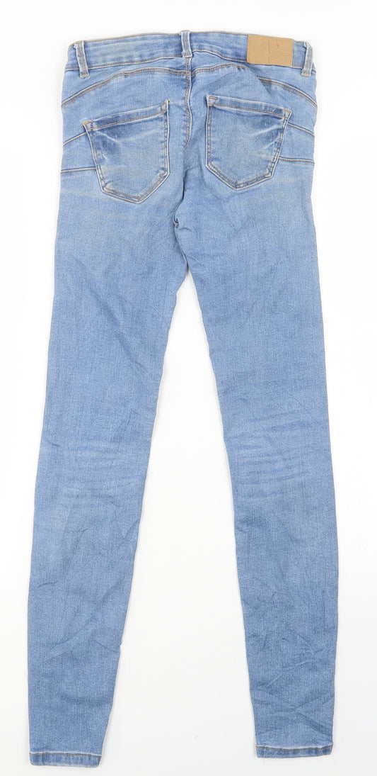 FB Sister Womens Blue Skinny Jeans Size 26 in L29 in