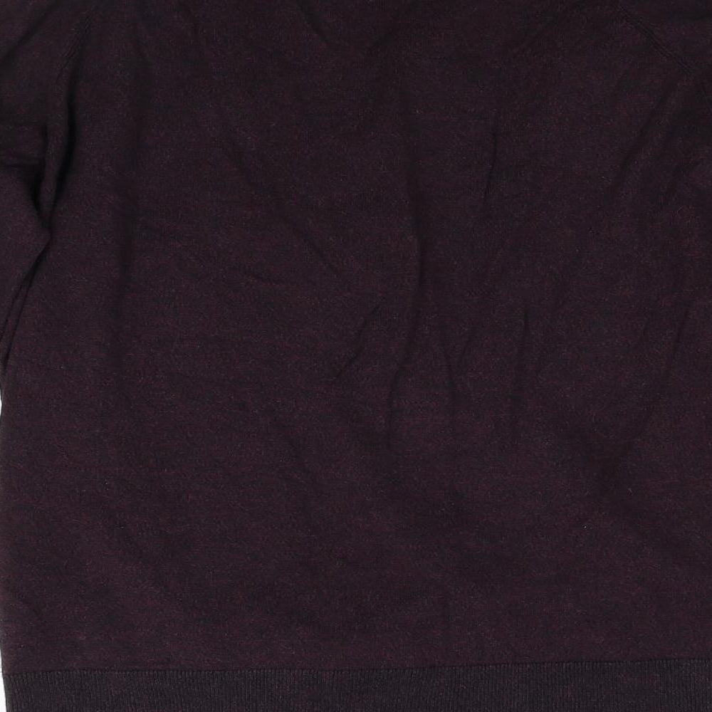 Brand and care label for Linea by House of Fraser men’s red jumper, size L
