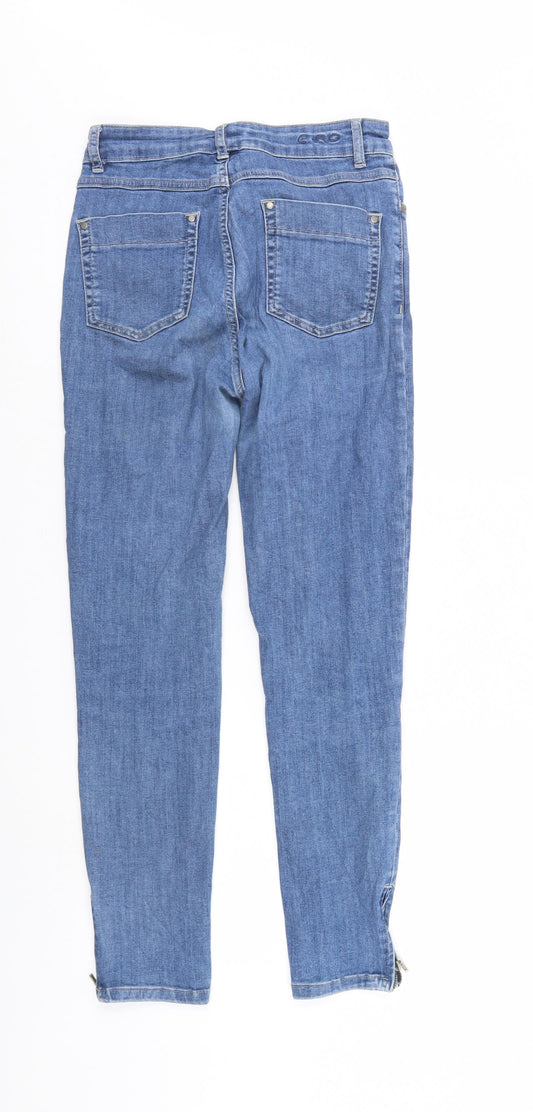 C.RO Womens Blue Denim Straight Jeans Size 8 L26 in