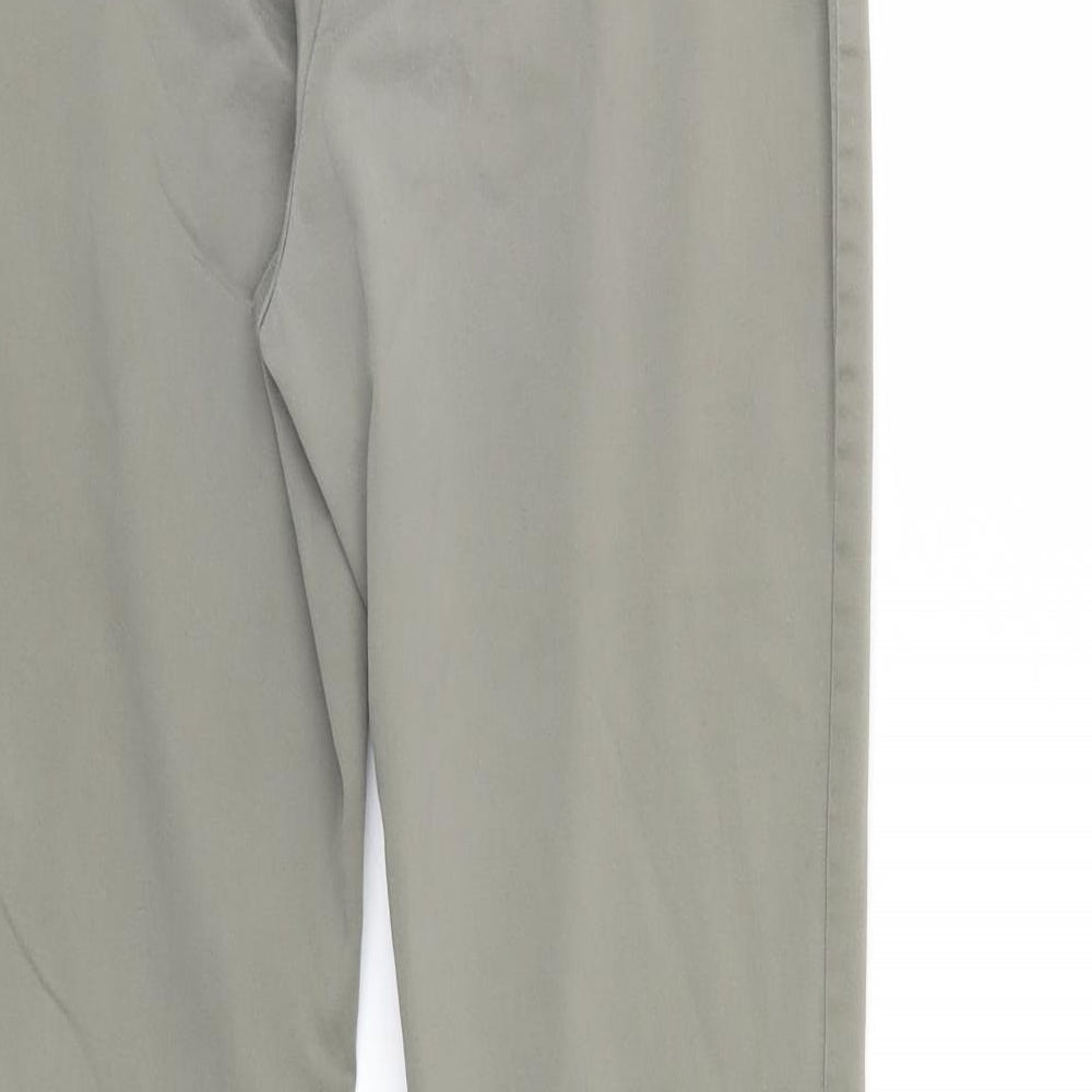H&M Womens Green Trousers Size 8 L25 in