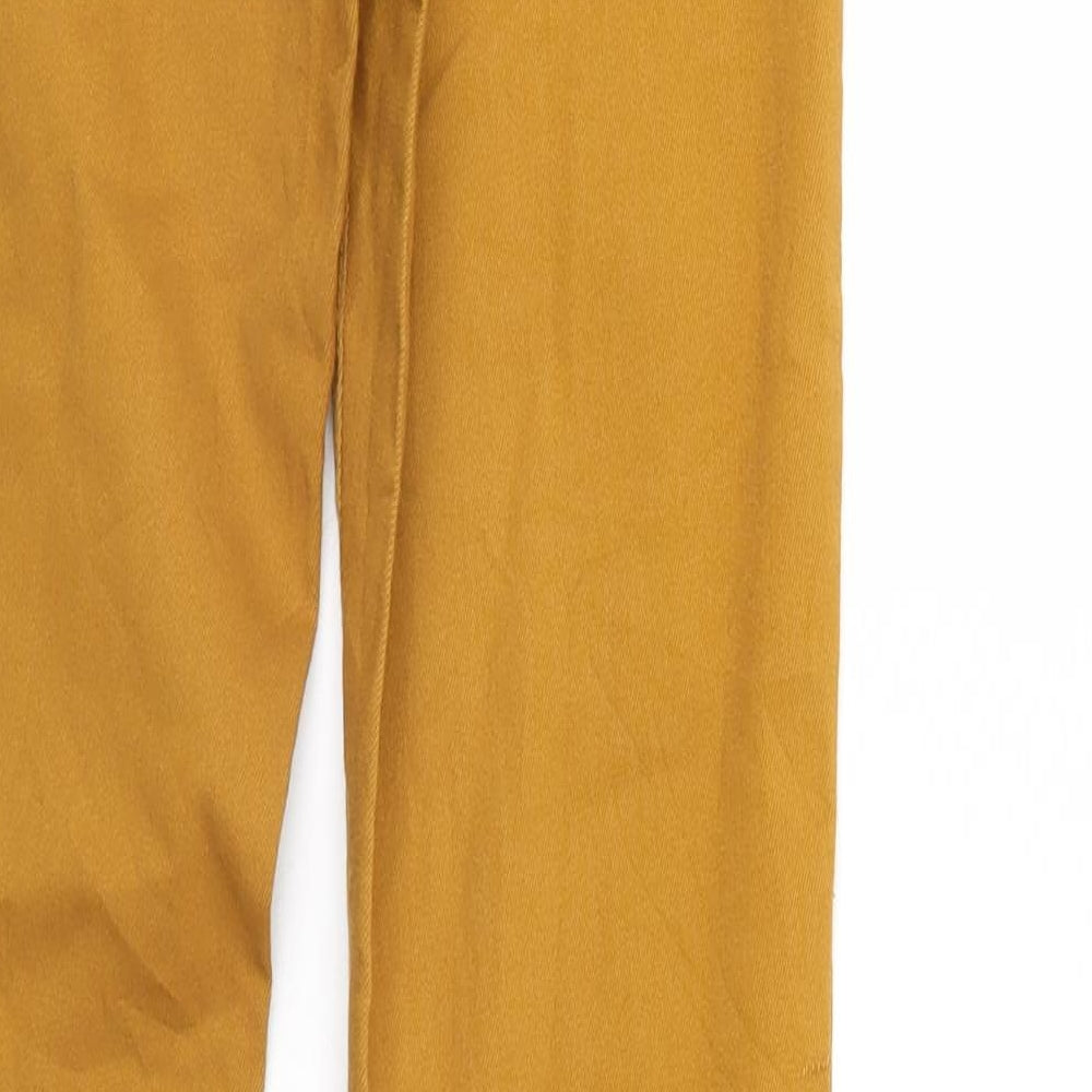H&M Womens Gold Trousers Size 6 L29 in