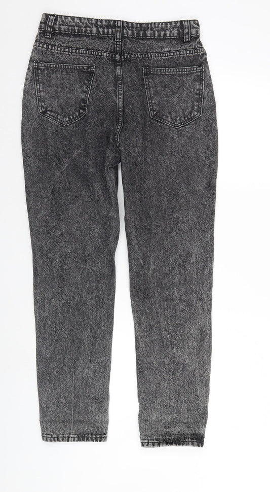 SheIn Womens Grey Denim Straight Jeans Size 8 L29 in - FADED LOOK