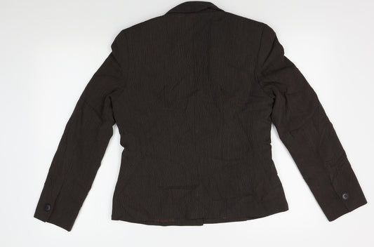 M&S Womens Brown Jacket Blazer Size 12