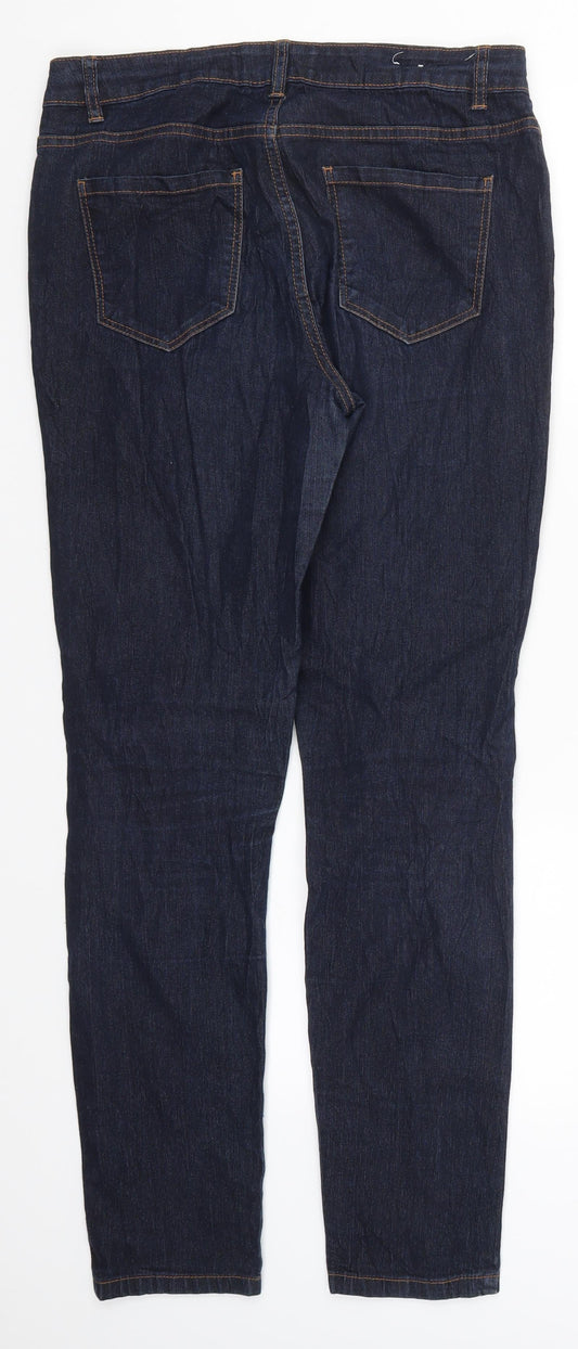 New Look Womens Blue Denim Skinny Jeans Size 12 L29 in