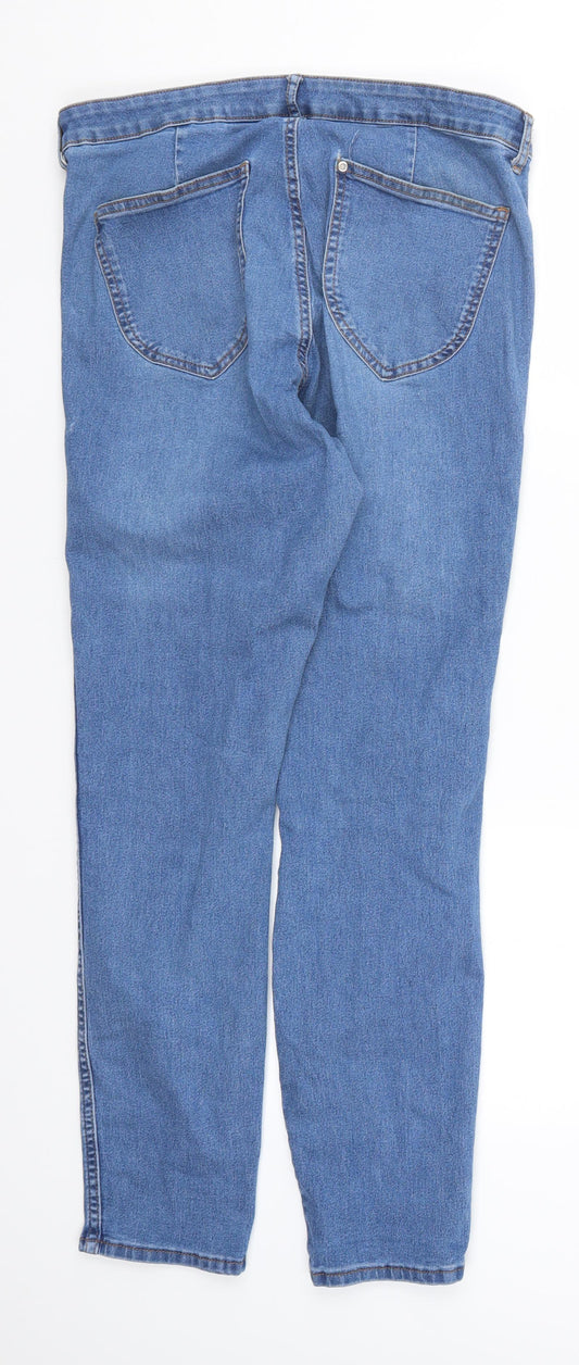 H&M Womens Blue Denim Skinny Jeans Size 33 in L30 in